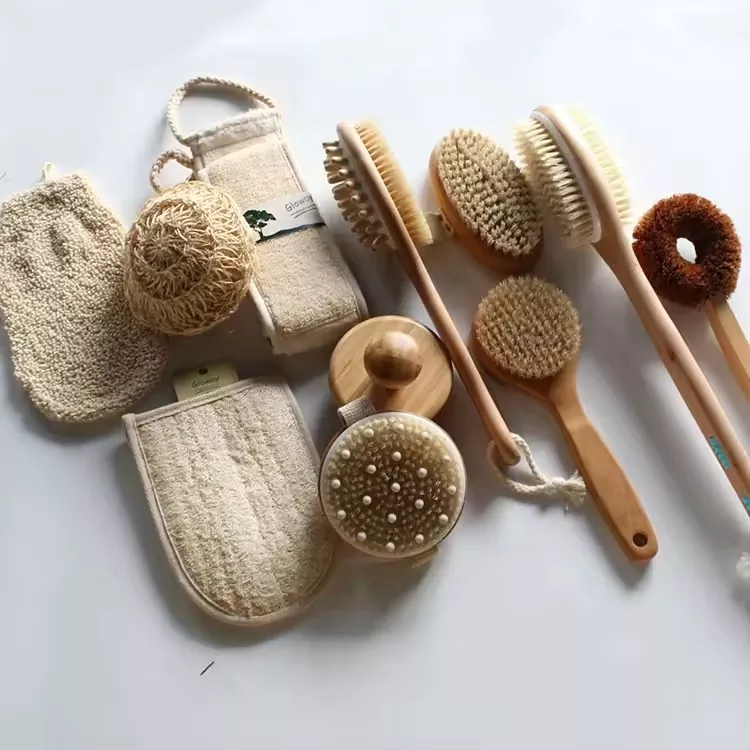 Bamboo Hair Brush Set