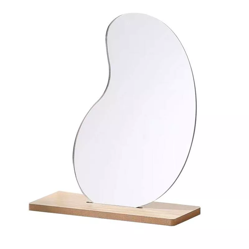 ပုံမမှန် Wavy Tabletop Mirror